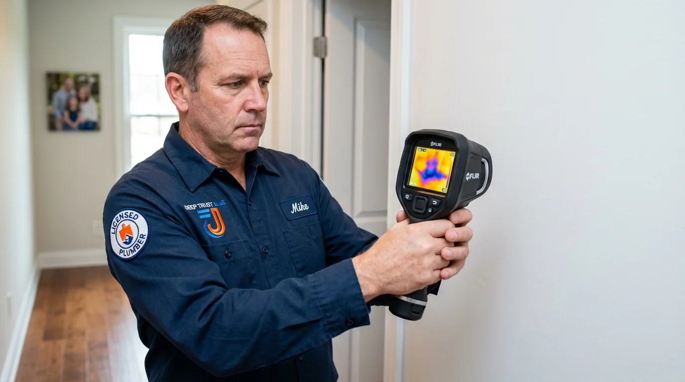 Thermal imaging leak detection by Johns Plumbing LLC in Shaw